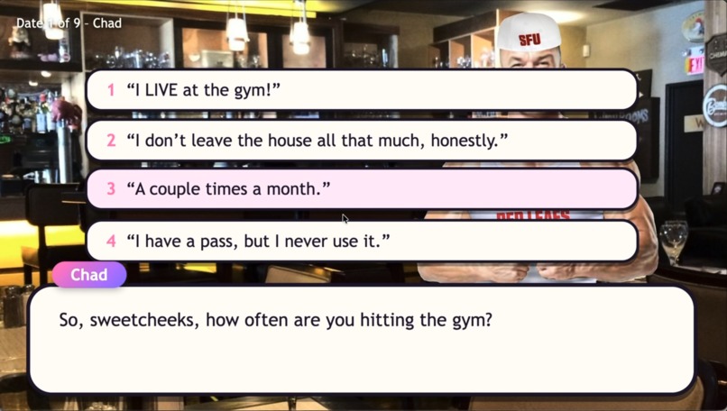 Love Surge: An SFU Dating Sim – screenshot 3