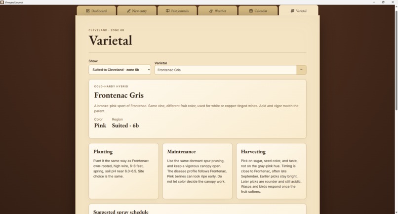 Vineyard Journal – screenshot 4