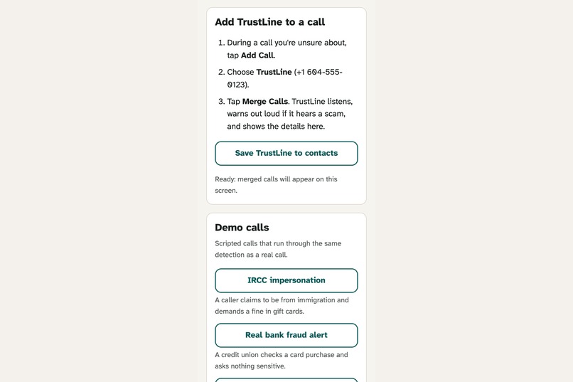 TrustLine – screenshot 2