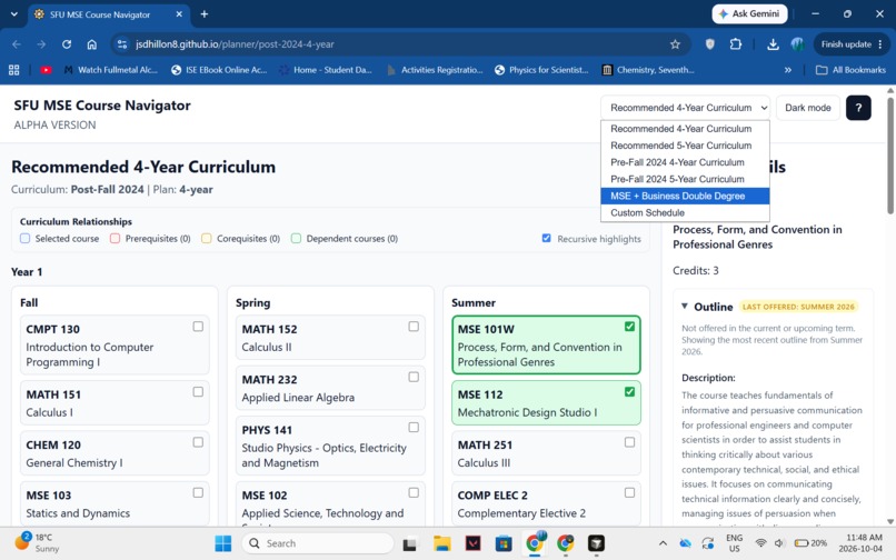 Engineering Course Planner – screenshot 5