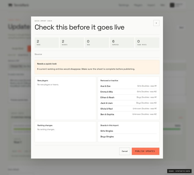 TennisRank – screenshot 2