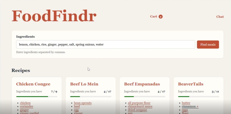FoodFindr – screenshot 3