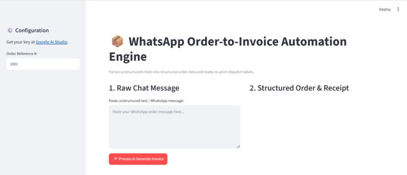 Chat2Invoice – screenshot 2