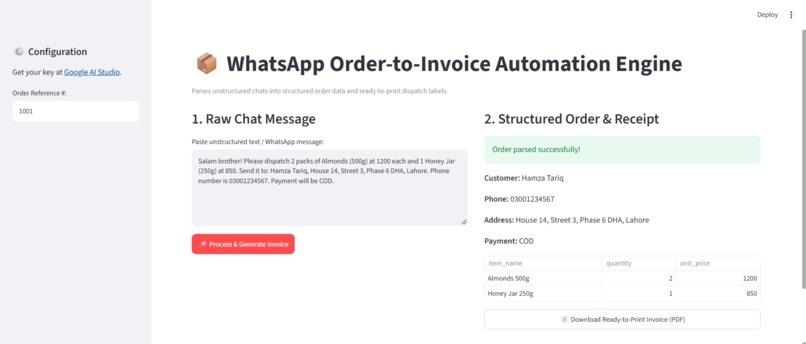 Chat2Invoice – screenshot 4