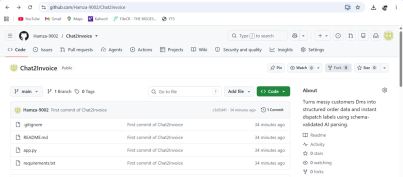 Chat2Invoice – screenshot 5