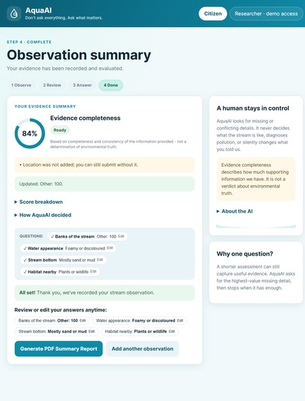 AquaAI – screenshot 2