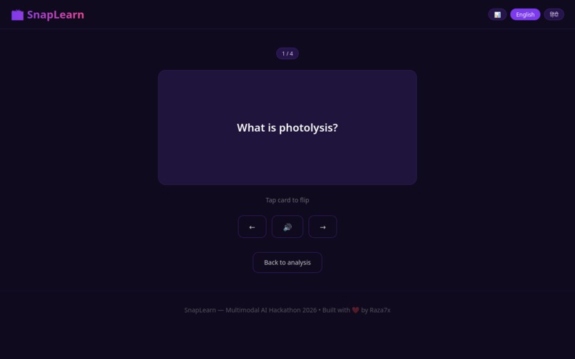 SnapLearn — Multimodal AI Study Buddy – screenshot 3