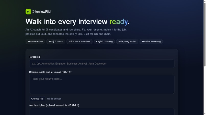 MockRep – screenshot 1