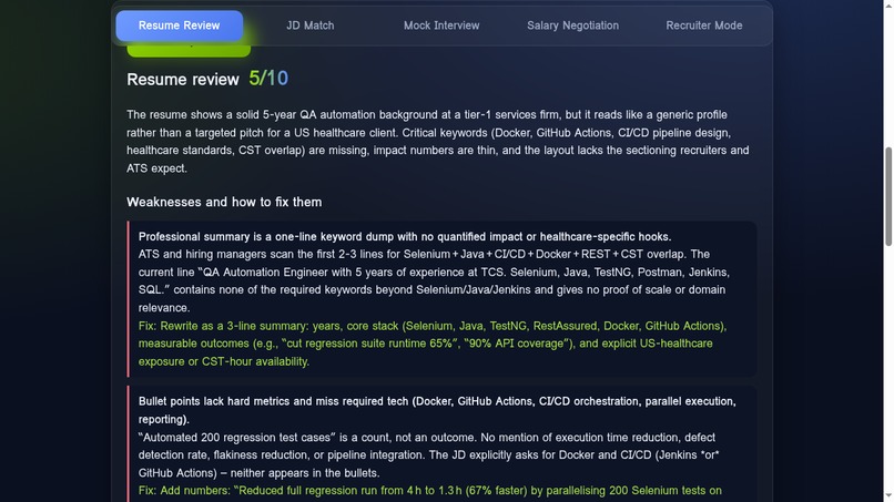 MockRep – screenshot 2