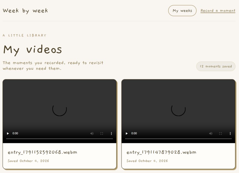 Week by Week – screenshot 5