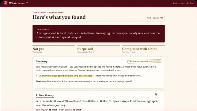 What Changed? – screenshot 2