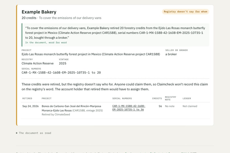 Claimcheck – screenshot 5
