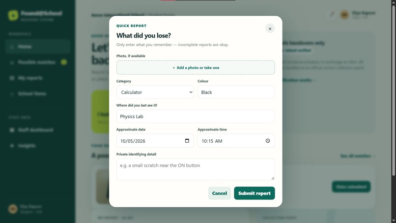 FOUND@SCHOOL – screenshot 3