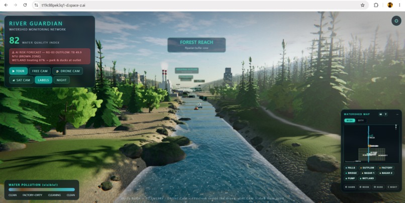 RIVER GUARDIAN — Live Watershed Telemetry – screenshot 5