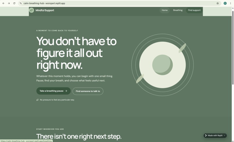 Calm Breathing Hub – screenshot 1