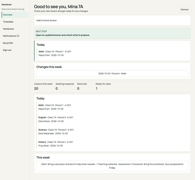 Handover – screenshot 1