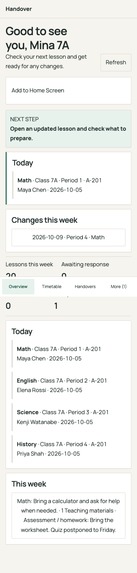 Handover – screenshot 2