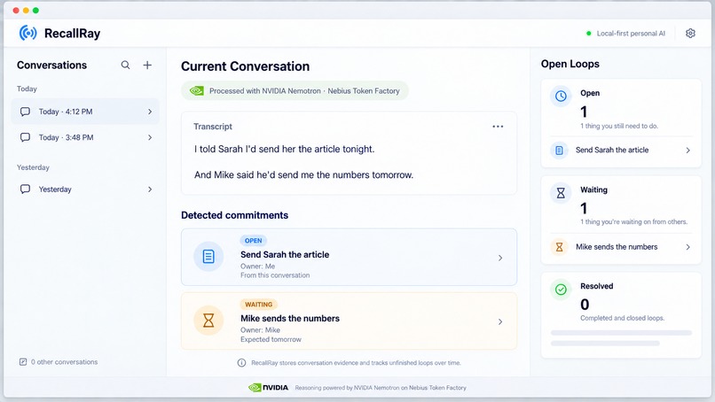 RecallRay – screenshot 1