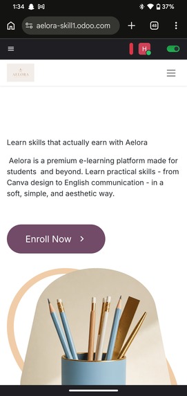 Aelora- skills learning platform  – screenshot 1