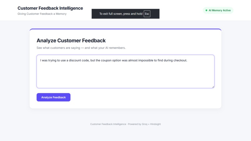 User Feedback Synthesizer – screenshot 1