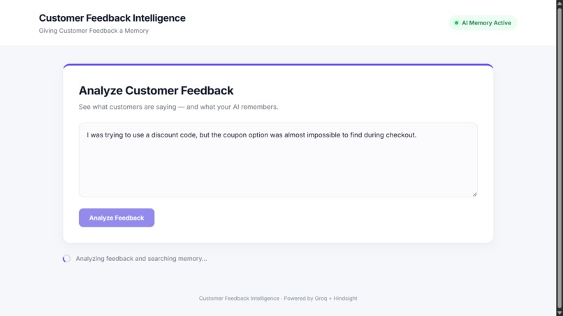 User Feedback Synthesizer – screenshot 3