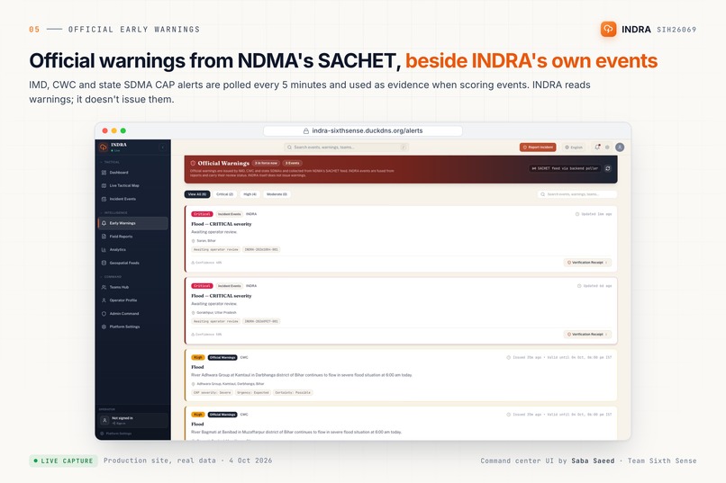 INDRA — Disaster & Weather Intelligence Platform – screenshot 5