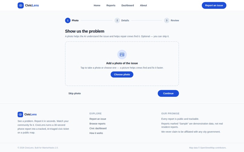 CivicLens – screenshot 1
