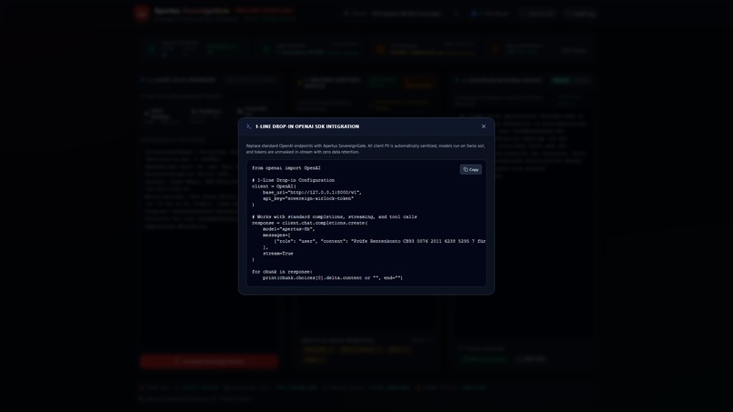 Apertus SovereignGate – screenshot 6