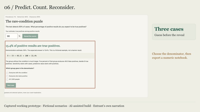 BaseRate — AI Screening Literacy Lab – screenshot 2