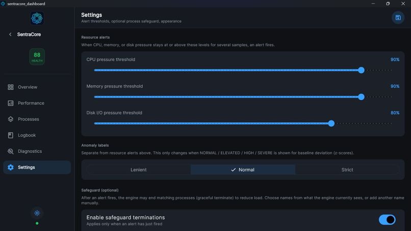 SentraCore – screenshot 3