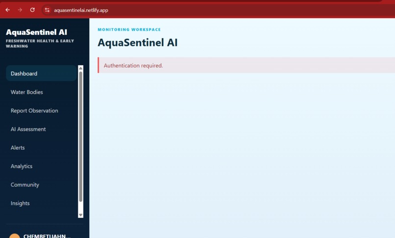 AquaSentinel AI  – screenshot 1