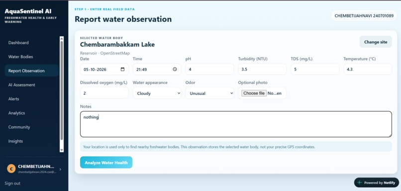 AquaSentinel AI  – screenshot 4