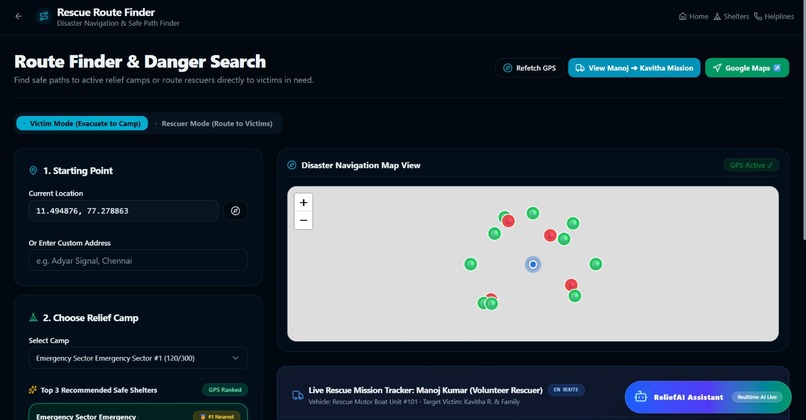 Smart Web-Based Flood Relief Management System – screenshot 5