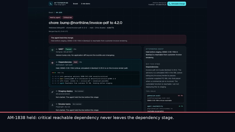AfterMerge – screenshot 2