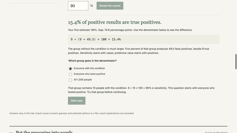 BaseRate — AI Screening Literacy Lab – screenshot 5