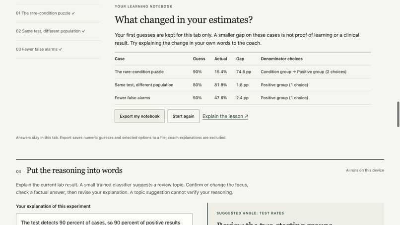 BaseRate — AI Screening Literacy Lab – screenshot 7