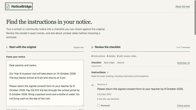 NoticeBridge – screenshot 1