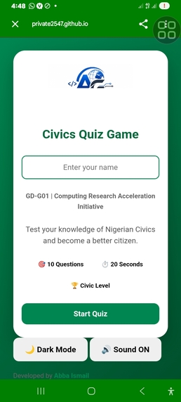 Civics Quiz Game – screenshot 2