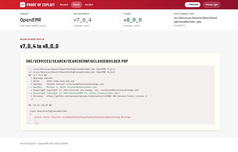 Proof of Exploit – screenshot 1