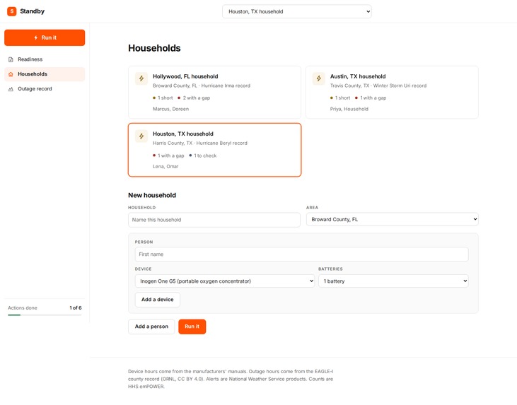 Standby – screenshot 1