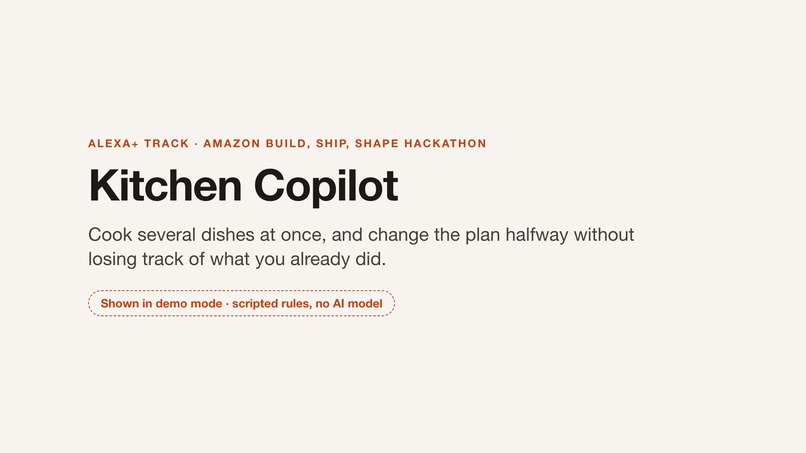 Kitchen Copilot – screenshot 1