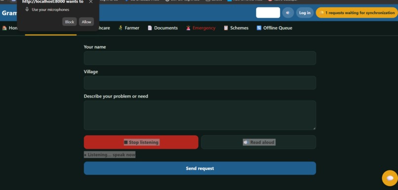 GramSetu – Offline-First Rural Digital Services – screenshot 3