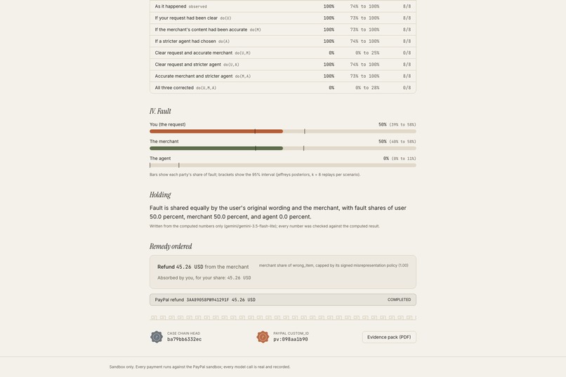 Provenant: Safe Checkout and Recourse for AI Agents – screenshot 13