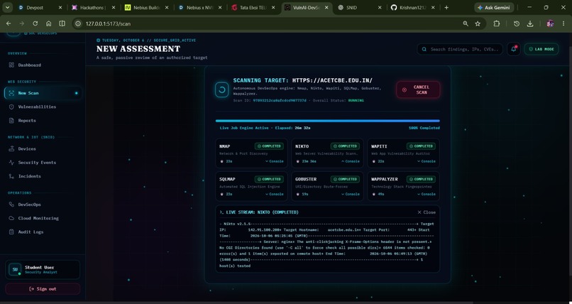 CyberResilience:Autonomous AI Web Security Assessment System – screenshot 6
