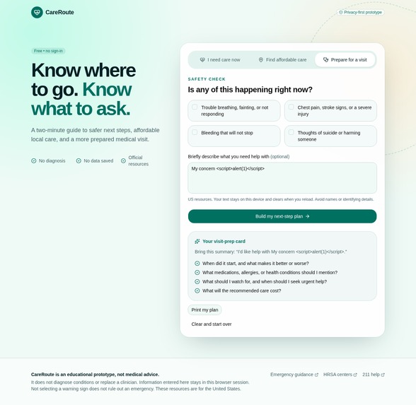 CareRoute — Private Care Navigation – screenshot 3