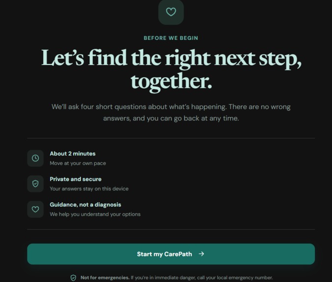 CAREPATH – screenshot 2
