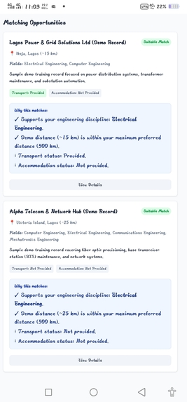 SIWES Placement Evaluator – screenshot 4