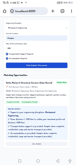 SIWES Placement Evaluator – screenshot 7