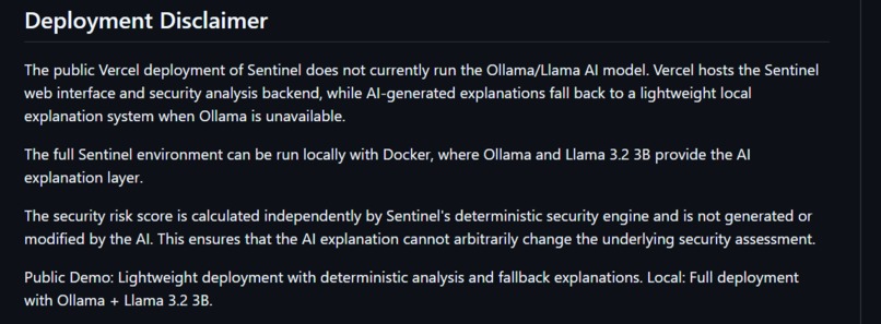 Sentinel: AI Security Scanner – screenshot 1
