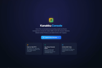Kanakku — Voice-First AI Bookkeeper for Indian MSMEs